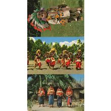 Watutsi San Blas Women Indian Dancers Children 3x Ethnic Postcard s