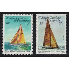 New Caledonia America's Cup Yacht Race 2v 1987 MNH SG#802-803