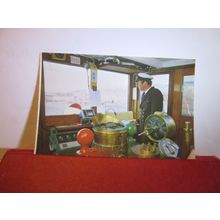 BRIDGE, "WAVERLEY" PADDLE STEAMER, unused postcard =