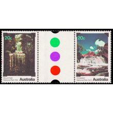 Australia 1979 20c National Parks Waterfalls Gutter Pair MNH - SG 713a