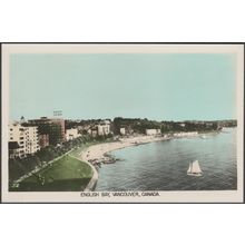 English Bay, Vancouver, British Columbia, c.1950s - Gowen Sutton RPPC