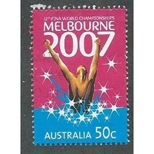 AUS 2007 50c 'FINA SWIMMING CHAMPIONSHIPS' FINE USED (EBID34-557)