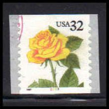 Used 3054 32c Yellow Rose Very Fine CNS 2233 PA6945