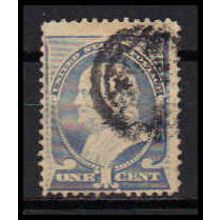 Used 212 1c Benjamin Franklin Barely Clears RA0538