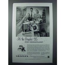 1957 Graflex Graphic 35 Camera Ad - For Christmas