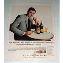 1965 Heublein Cocktails Ad w/ Craig Stevens