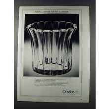 1981 Orrefors Gunnar Cyren Vase Ad - Stenhammar