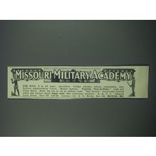 1930 Missouri Military Academy Ad - For Boys 8 to 20 years