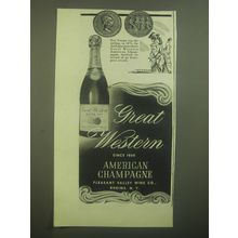 1944 Great Western Champagne Ad - Gay Vienna was the setting, in 1873