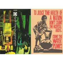 Oxfam Hospital Beds Water Pumps 2x Advertising Postcard s