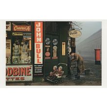 Worlds End Camden London Pillar Box Newsagent in 1954 Postcard