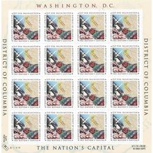 District of Columbia Sheet of Twenty 37 Cent Postage Stamp Scott 3813