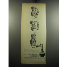 1957 Heublein Cordials Advertisement - Sniff it.. sip it.. savor it..
