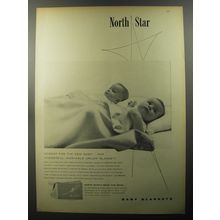 1956 North Star Baby Blankets Ad - Newest for the new baby