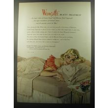 1956 Wamsutta Linens Ad - Wamsutta Beauty treatment