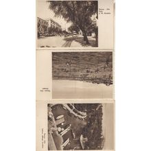 Venesia Lido Harbour Italian Lake Boats Antique 3x Postcard s