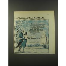 1956 St. Moritz On-the-Park Hotel Advertisement
