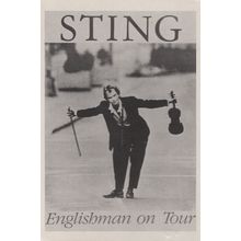Sting The Police Englishman On Tour Concert Advertising Postcard