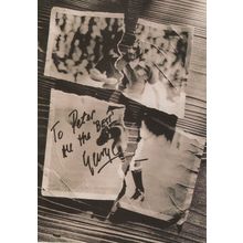 George Best Printed Autograph But Advertising For Nissan Postcard