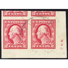 409, Used 2¢ Superb JUMBO Pair With Initials * Stuart Katz