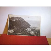FROM SUMMER HOUSE HILL, LYNMOUTH, DEVON used vintage postcard 1927 pm =