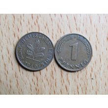 1949d 1 Pfennig Germany Coin