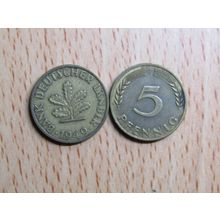 1949f 5 Pfennig Germany Coin