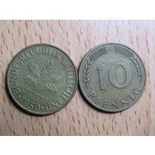 1950g 10 pfennig Germany Coin