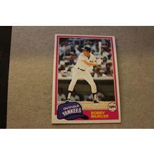 1981 topps baseball new york yankees bobby murcer card#602