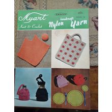 Vintage myart knit and crochet patterns for nylon yarn