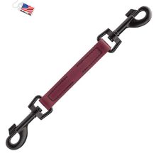 Dog Pet Prong Collar Safety Backup Clip W 3/4" x L 10.5" Merlot Burgundy