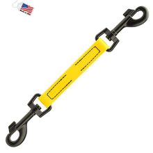 Dog Pet Prong Collar Safety Backup Clip W 3/4" x L 10.5" Lemon Yellow