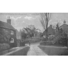 Parish Church 1906 Cat House Henfield Legal Dispute Sussex Postcard