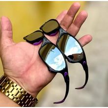 HCS X-Metal Juliet Black Purple Mirrored Sunglasses