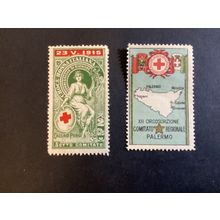 ICOLLECTZONE Italy 1915 Red Cross Stamps VF hinged