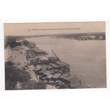 Panoramic View of the River Saigon Postcard Vietnam