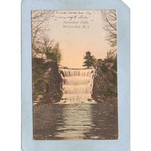 Rhode Island Woonsocket Postcard Horseshoe Falls~1235