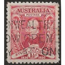 Australia 1930 SG117 1 1/2d Scarlet "River Murray" Good Used ..