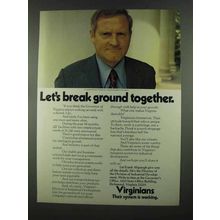 1972 Virginia Development Ad - Gov. Linwood Holton