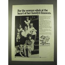 1975 U.S. Savings Bonds Ad - For the Woman