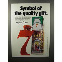 1978 Seagram's 7 Crown Whiskey Ad - Symbol of Quality