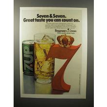 1978 Seagram's 7 Crown Whiskey Ad - Seven & Seven