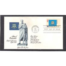 FDC Fleetwood 1637 13c Connecticut (Cachet-U/A) CV01148