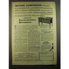 1930 Encyclopaedia Britannica Ad - Beyond Comparison