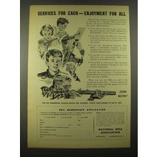1956 National Rifle Association Ad - Services for each - enjoyment for all