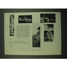 1957 Arkansas Tourism Ad - This is Arkansas