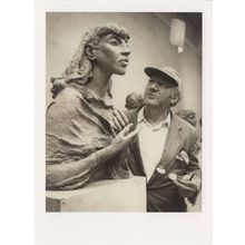 Jacob Epstein Loughton Artist Sculptor Photo Award Postcard
