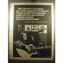 1975 John Denver An Evening With John Denver Album Advertisement