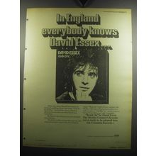 1974 David Essex Rock On Album Ad - In England Everybody Knows David Essex