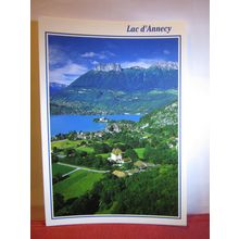 LAC d'ANNECY, FRANCE unused postcard, dated 2002 #